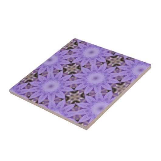 紫の花 タイル (側面)