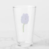 紫の花 タンブラーグラス (裏面)