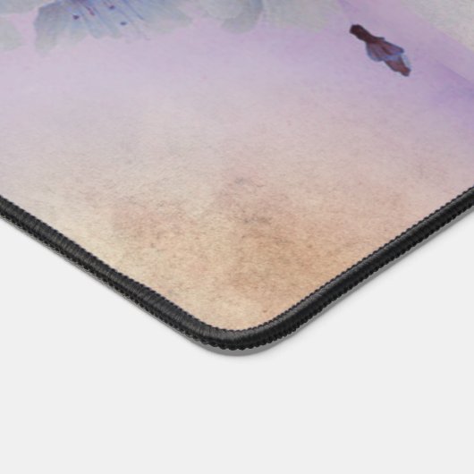 紫の花 デスクマット (コーナー)