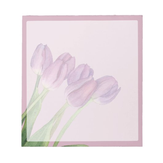 紫の花 ノートパッド (正面)