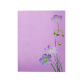 紫の花 ノートパッド (回転)