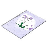 紫の花 ノートブック (左側)