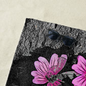 紫の花 ビーチタオル (インサイチュ)