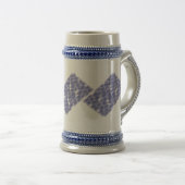 紫の花 ビールジョッキ (正面右)