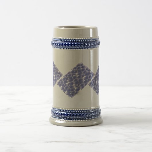 紫の花 ビールジョッキ (中央)