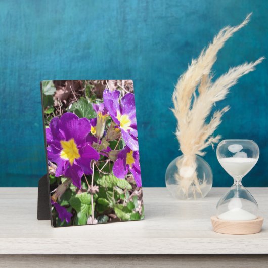 紫の花 フォトプラーク (側面)