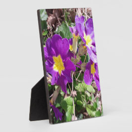 紫の花 フォトプラーク