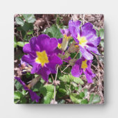 紫の花 フォトプラーク (正面)