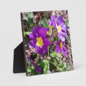 紫の花 フォトプラーク (正面)