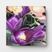 紫の花 フォトプラーク (正面)