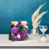 紫の花 フォトプラーク (インサイチュ)