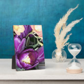 紫の花 フォトプラーク (側面)