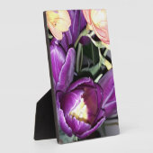 紫の花 フォトプラーク (側面)