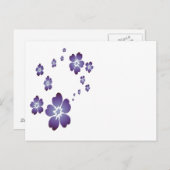 紫の花 ポストカード (正面/裏面)