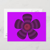 紫の花 ポストカード (正面/裏面)