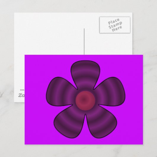 紫の花 ポストカード (正面/裏面)