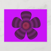 紫の花 ポストカード (正面)