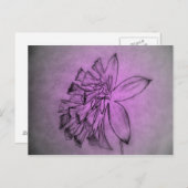紫の花 ポストカード (正面/裏面)