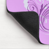 紫の花 マウスパッド (コーナー)