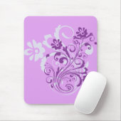 紫の花 マウスパッド (マウス)
