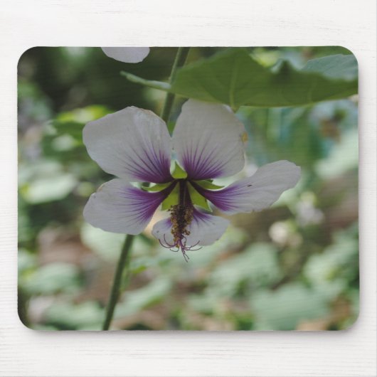 紫の花 マウスパッド (正面)