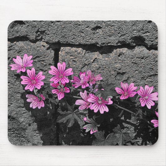 紫の花 マウスパッド (正面)
