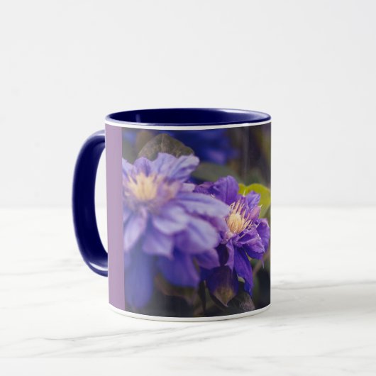 紫の花 マグカップ (正面左)
