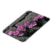 紫の花 マグネット (左側)