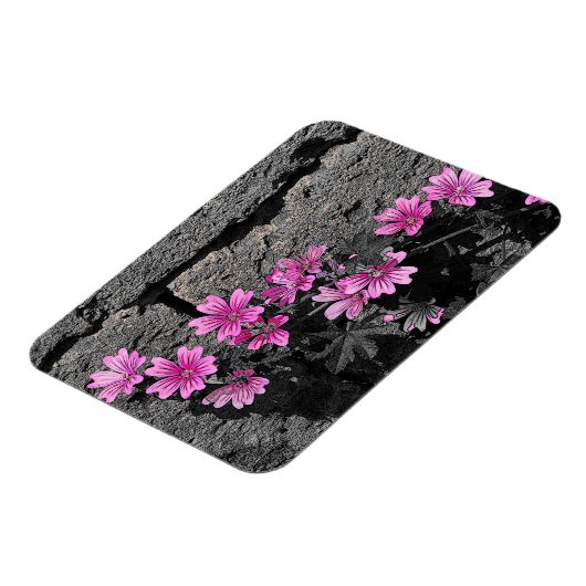 紫の花 マグネット (左側)