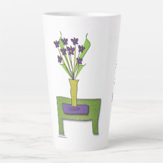 「紫の花」 – ライフ保ラテマシンプルグ カフェラテマグ