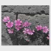 紫の花 ラッピングペーパー (フラット)