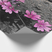 紫の花 ラッピングペーパー (角)