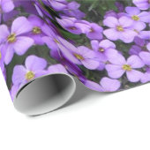 紫の花 ラッピングペーパー (ロールコーナー)