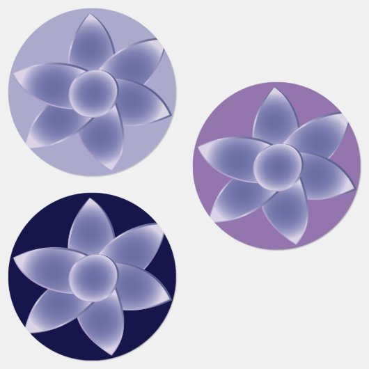 紫の花 ラベル (グループ)