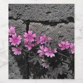 紫の花 ワインラベル (シングルラベル)