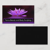 紫の花 名刺 (正面/裏面)