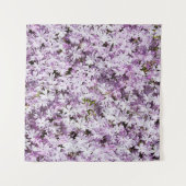 紫の花、夏の清々しさの背景。 タペストリー (正面(横))