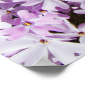 紫の花、夏の清新な背景 ポスター (角)