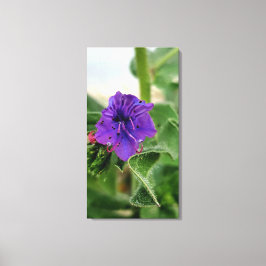 紫の花 春の植物コレクション キャンバスプリント