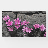 紫の花 横断幕 (横)