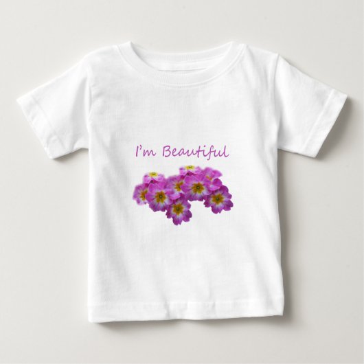紫の花、私は美しい ベビーTシャツ (正面)