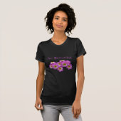 紫の花、私は美しい Tシャツ (正面フル)
