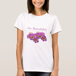 紫の花、私は美しい Tシャツ