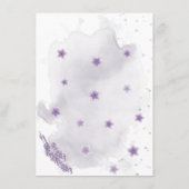 紫の花 緑の植物 席次表 カード (裏面)