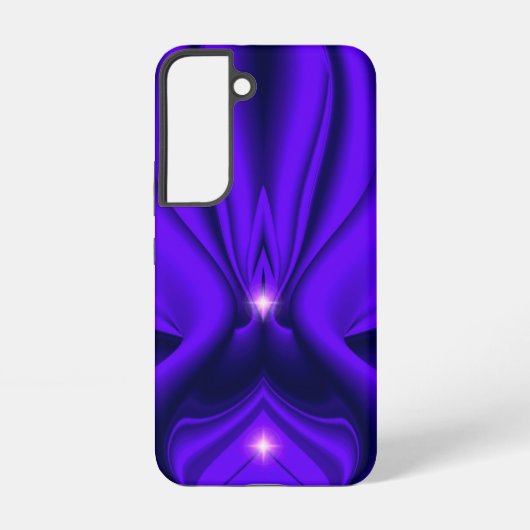 紫の花 虹の夢 二つの星 SAMSUNG GALAXYケース (裏面)