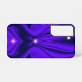 紫の花 虹の夢 二つの星 SAMSUNG GALAXYケース (裏面横)