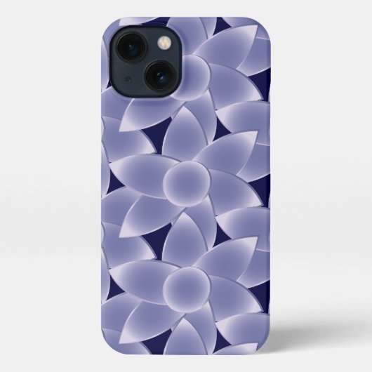 紫の花 iPhoneケース (裏面)