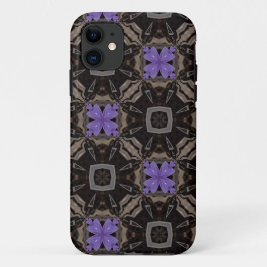 紫の花 iPhone5 カバー (裏面)
