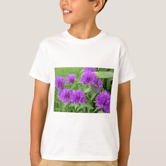 紫の花 Tシャツ (正面)