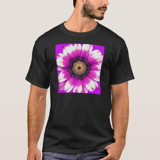 紫の花 Tシャツ (正面)